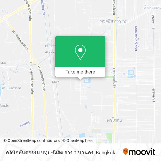 คลินิกทันตกรรม ปทุม-รังสิต สาขา นวนคร map