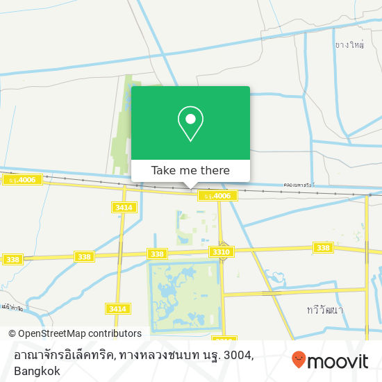 อาณาจักรอิเล็คทริค, ทางหลวงชนบท นฐ. 3004 map