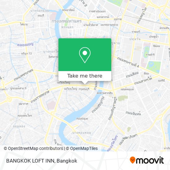 BANGKOK LOFT INN map