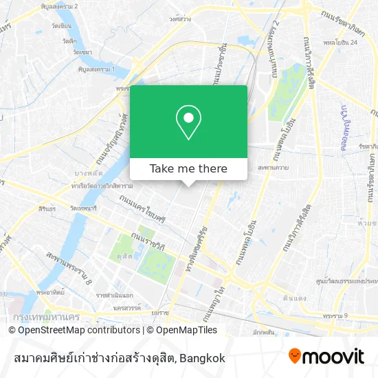 สมาคมศิษย์เก่าช่างก่อสร้างดุสิต map