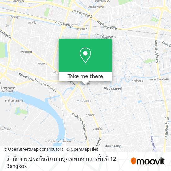 สำนักงานประกันสังคมกรุงเทพมหานครพื้นที่ 12 map