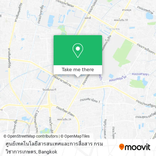 ศูนย์เทคโนโลยีสารสนเทศและการสื่อสาร กรมวิชาการเกษตร map
