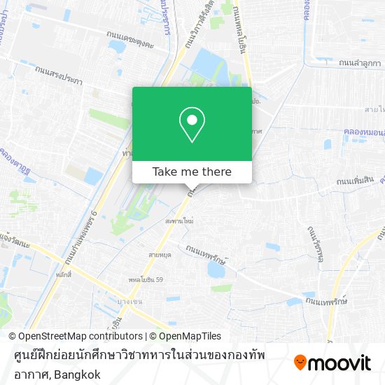 ศูนย์ฝึกย่อยนักศึกษาวิชาทหารในส่วนของกองทัพอากาศ map