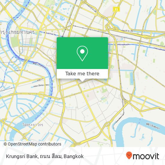 Krungsri Bank, ถนน สีลม map