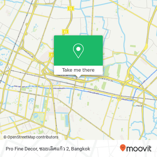 Pro Fine Decor, ซอยเลิศแก้ว 2 map