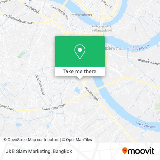 J&B Siam Marketing map