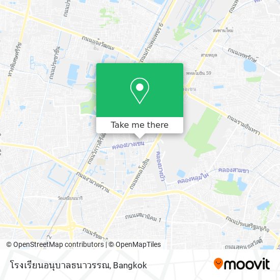 โรงเรียนอนุบาลธนาวรรณ map