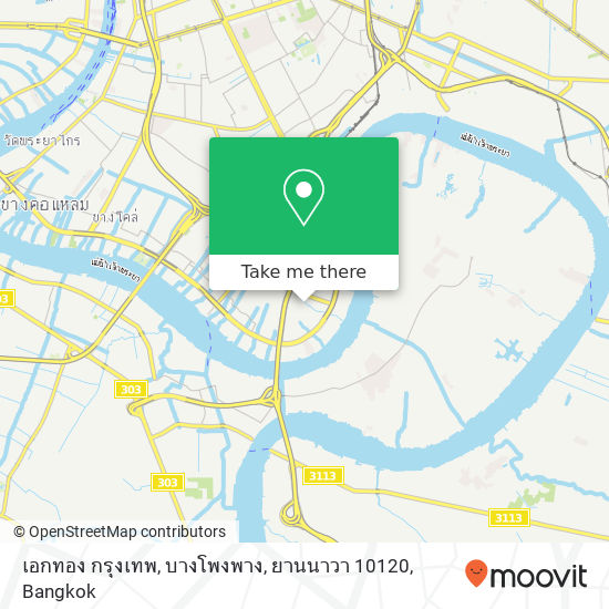 เอกทอง กรุงเทพ, บางโพงพาง, ยานนาวา 10120 map