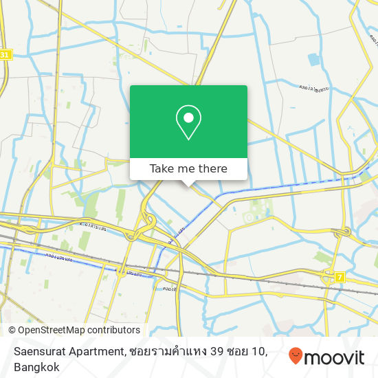 Saensurat Apartment, ซอยรามคำแหง 39 ซอย 10 map