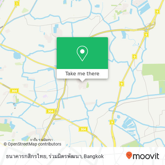 ธนาคารกสิกรไทย, ร่วมมิตรพัฒนา map