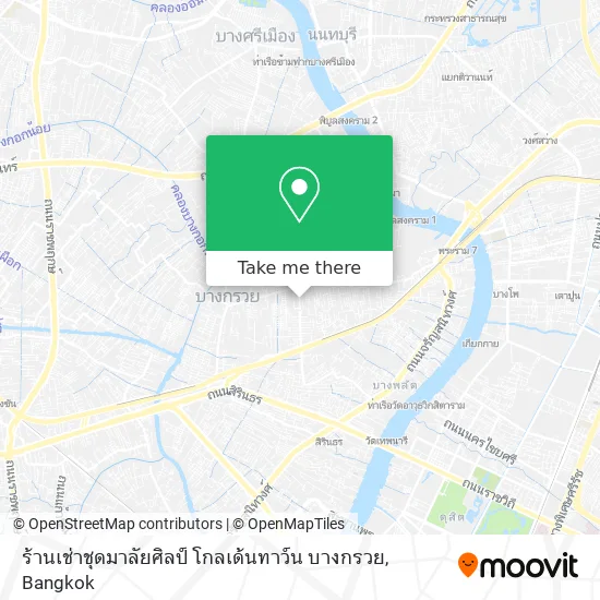 ร้านเช่าชุดมาลัยศิลป์ โกลเด้นทาว์น บางกรวย map
