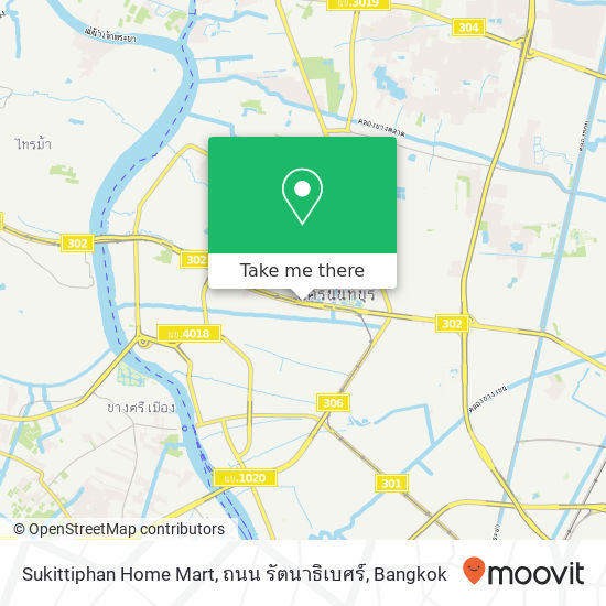 Sukittiphan Home Mart, ถนน รัตนาธิเบศร์ map