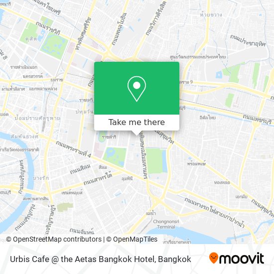 Urbis Cafe @ the Aetas Bangkok Hotel map