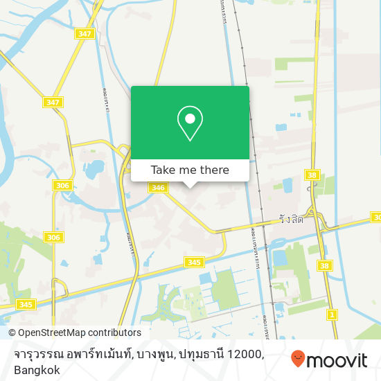 จารุวรรณ อพาร์ทเม้นท์, บางพูน, ปทุมธานี 12000 map