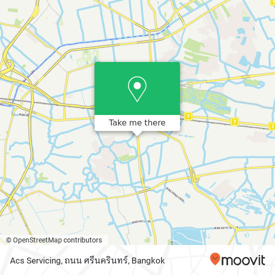 Acs Servicing, ถนน ศรีนครินทร์ map