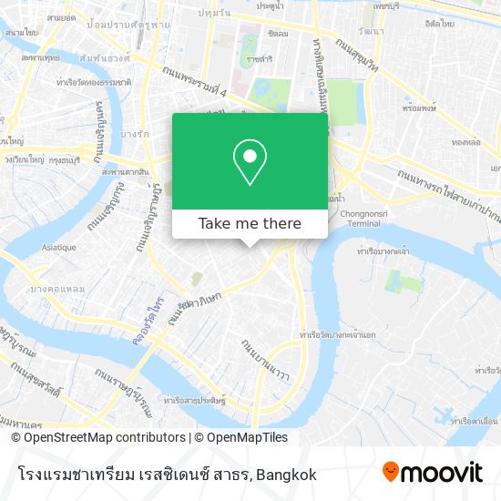 โรงแรมชาเทรียม เรสซิเดนซ์ สาธร map