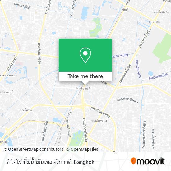 ดิ โอโร่ ปั๊มน้ำมันเชลล์วิภาวดี map