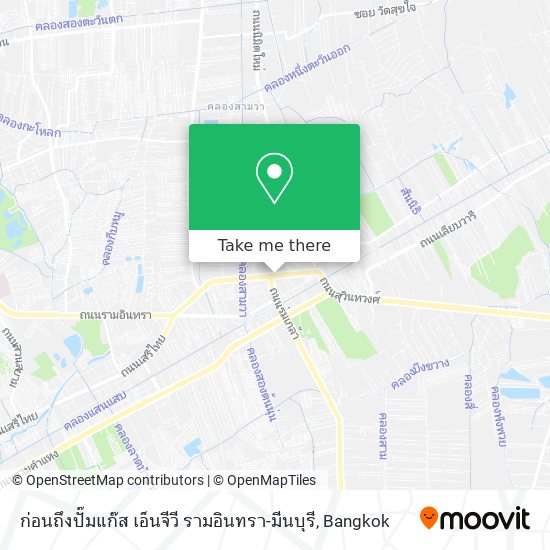 ก่อนถึงปั๊มแก๊ส เอ็นจีวี รามอินทรา-มีนบุรี map