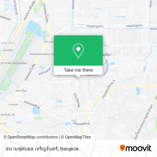 สนามฟุตบอล เจริญจันทร์ map