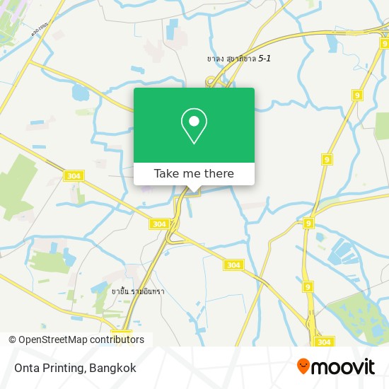 Onta Printing map