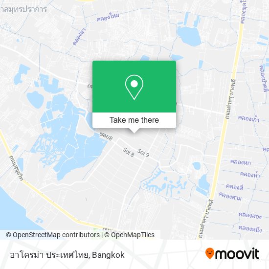 อาโครม่า ประเทศไทย map