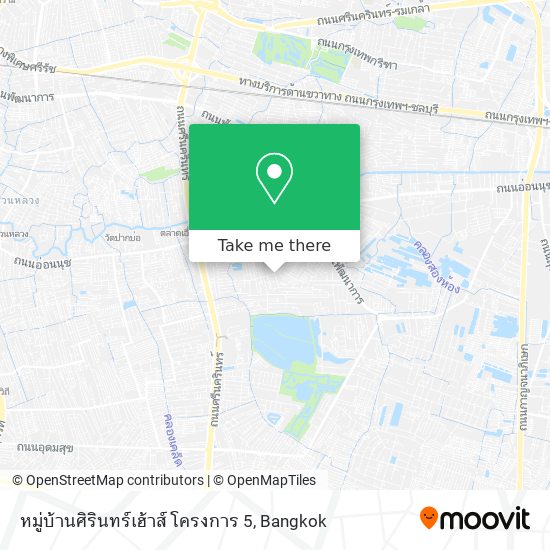 หมู่บ้านศิรินทร์เฮ้าส์ โครงการ 5 map