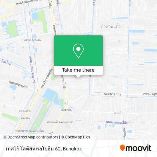 เทสโก้ โลตัสพหลโยธิน 62 map