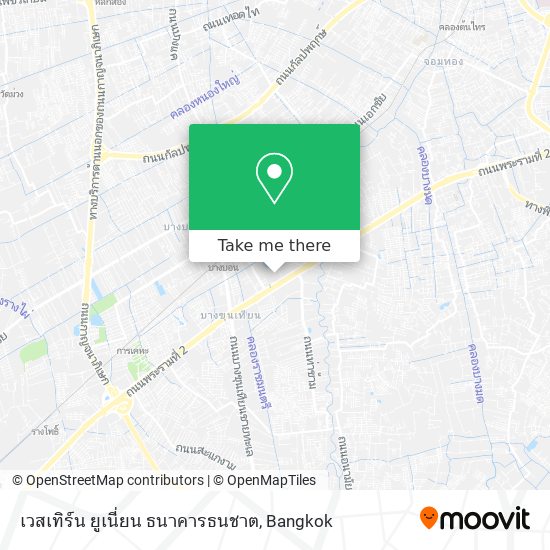 เวสเทิร์น ยูเนี่ยน ธนาคารธนชาต map