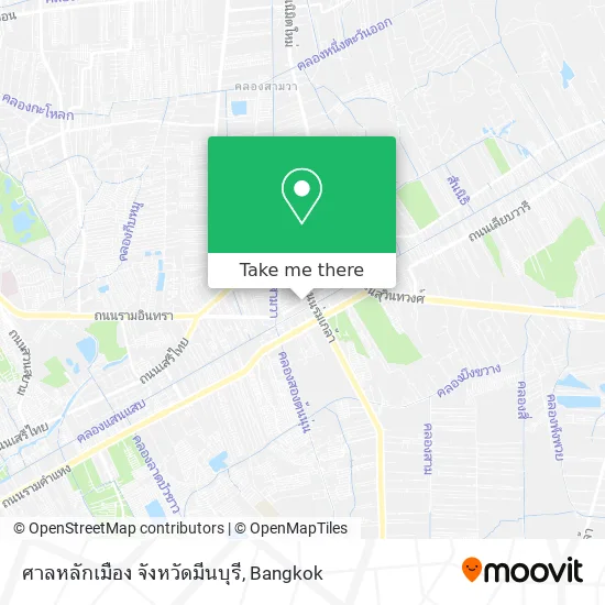 ศาลหลักเมือง จังหวัดมีนบุรี map