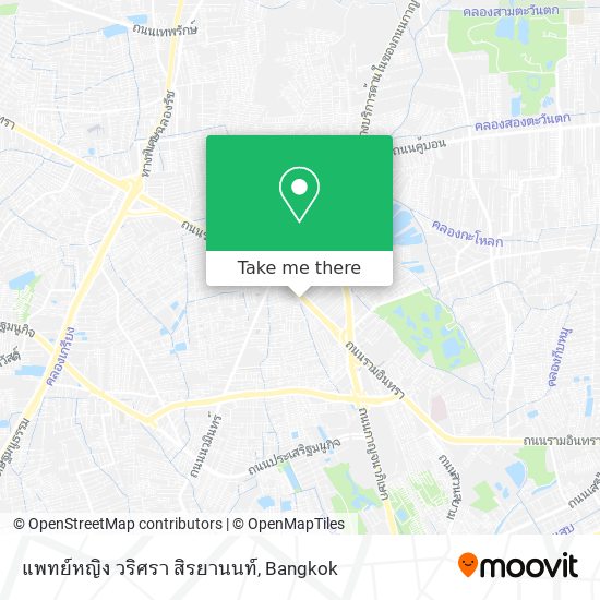 แพทย์หญิง วริศรา สิรยานนท์ map