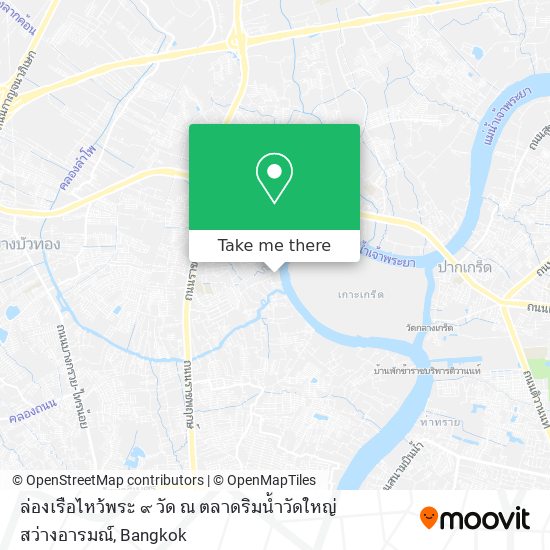 ล่องเรือไหว้พระ ๙ วัด ณ ตลาดริมน้ำวัดใหญ่สว่างอารมณ์ map