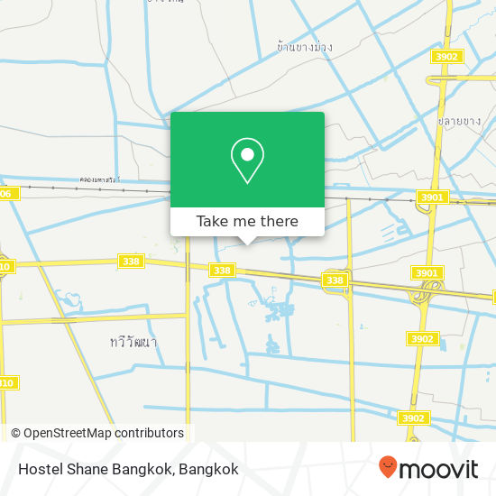 Hostel Shane Bangkok map