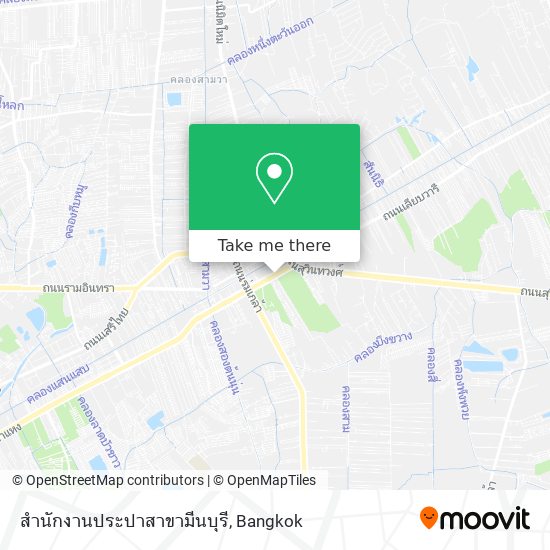 สำนักงานประปาสาขามีนบุรี map