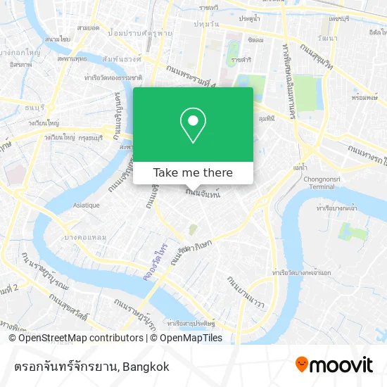 ตรอกจันทร์จักรยาน map