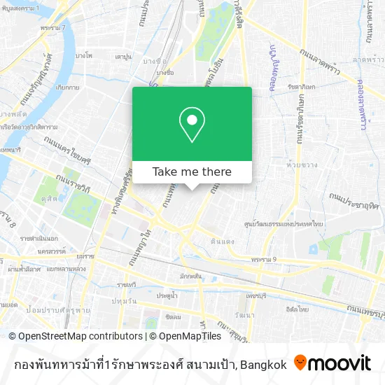 กองพันทหารม้าที่1รักษาพระองศ์ สนามเป้า map