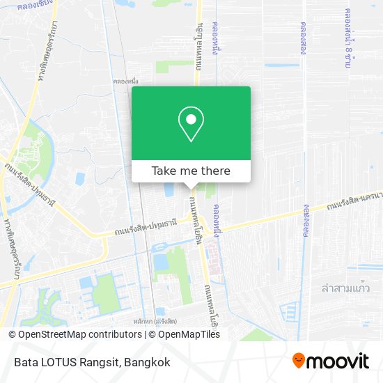 Bata LOTUS Rangsit map
