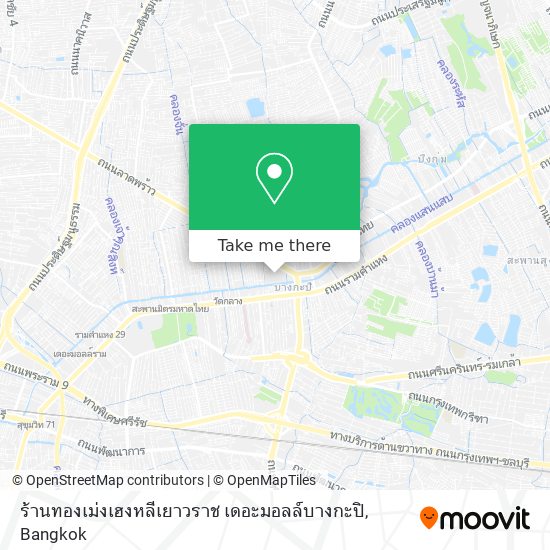 ร้านทองเม่งเฮงหลีเยาวราช เดอะมอลล์บางกะปิ map