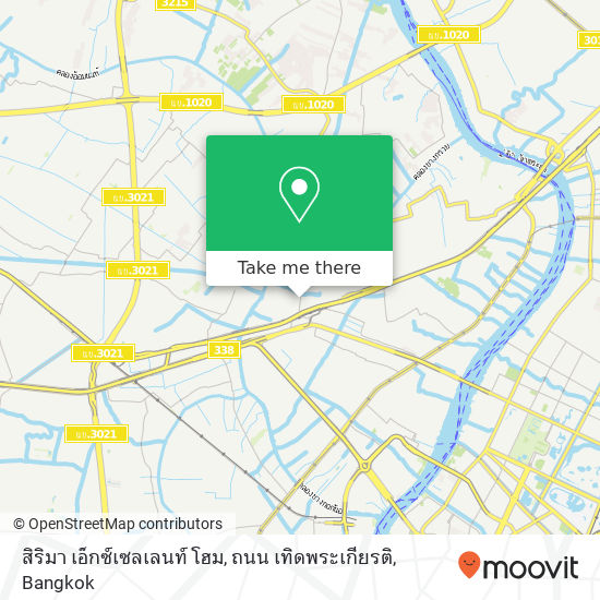 สิริมา เอ็กซ์เซลเลนท์ โฮม, ถนน เทิดพระเกียรติ map