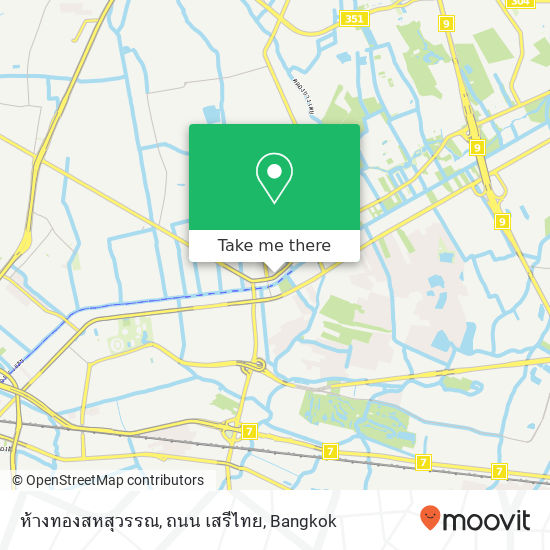 ห้างทองสหสุวรรณ, ถนน เสรีไทย map