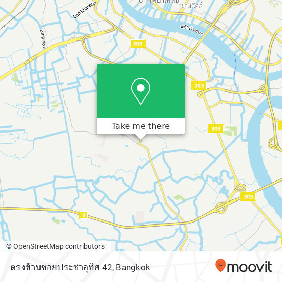 ตรงข้ามซอยประชาอุทิศ 42 map