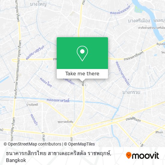ธนาคารกสิกรไทย สาขาเดอะคริสตัล ราชพฤกษ์ map