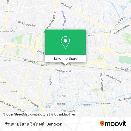ร้านลาบอีสาน ริมโมงค์ map