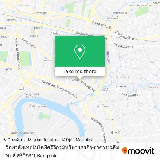 วิทยาลัยเทคโนโลยีศรีวิกรม์บริหารธุรกิจ-อาคารเฉลิมพนธ์ ศรีวิกรม์ map