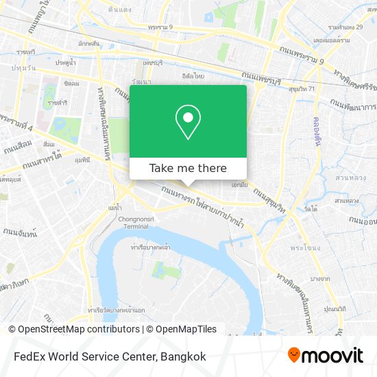 FedEx World Service Center map