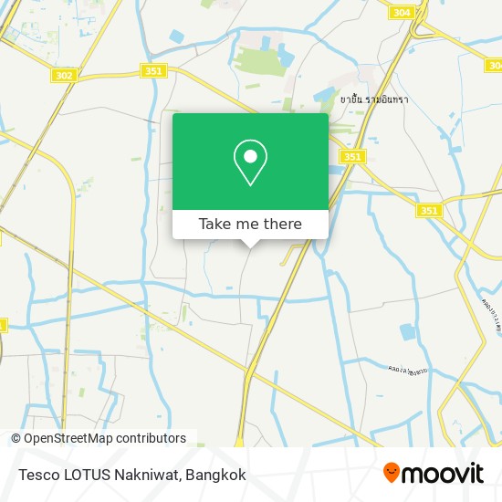 Tesco LOTUS Nakniwat map