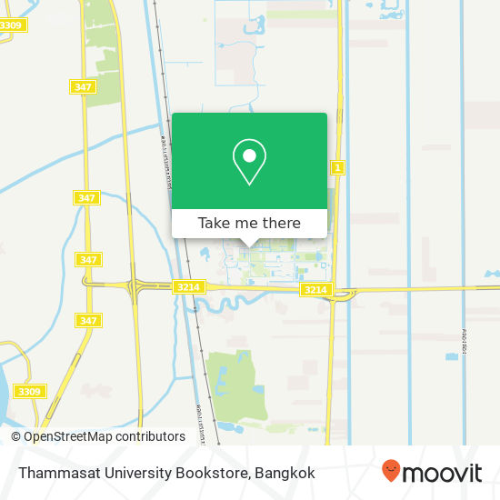 Thammasat University Bookstore map