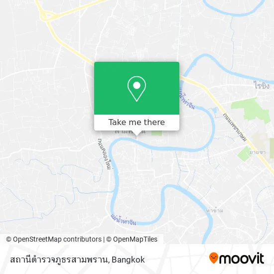 สถานีตำรวจภูธรสามพราน map