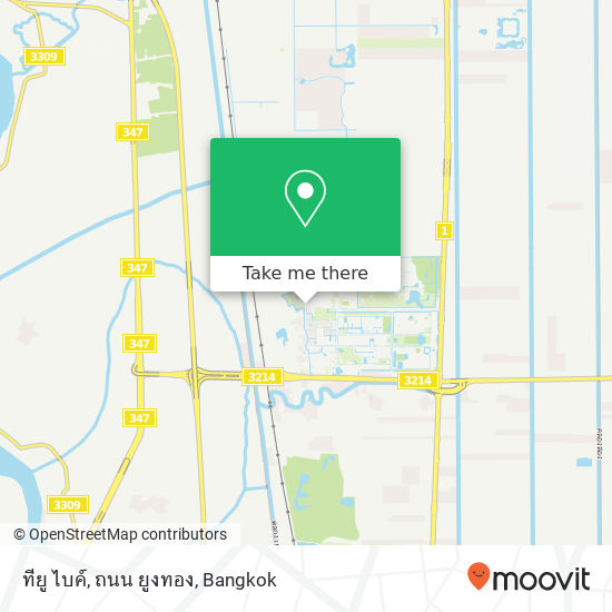 ทียู ไบค์, ถนน ยูงทอง map