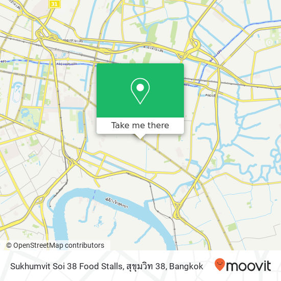 Sukhumvit Soi 38 Food Stalls, สุขุมวิท 38 map
