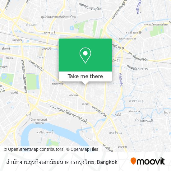 สำนักงานธุรกิจเอกมัยธนาคารกรุงไทย map